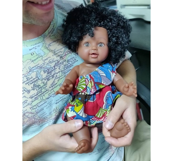 Лялька пупс Африканка
