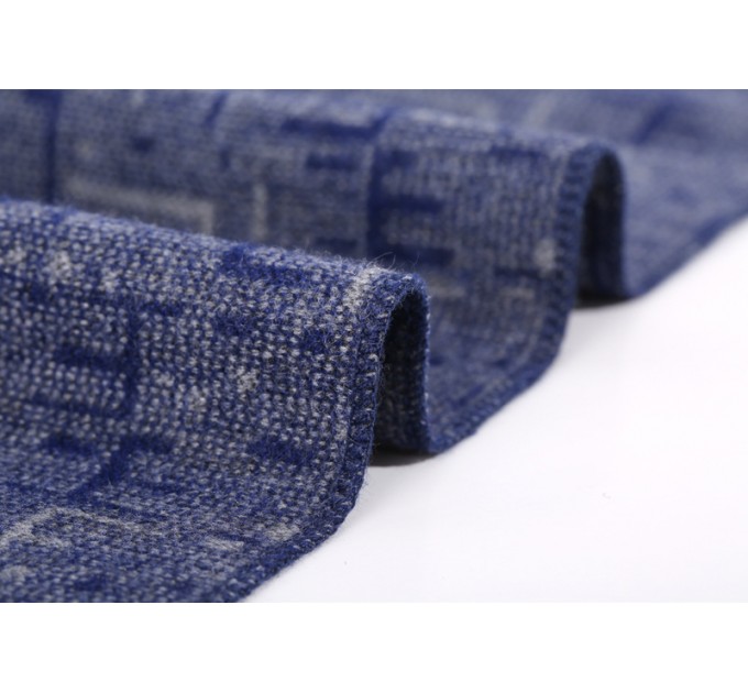 Чоловічий шарф сірий вовняний