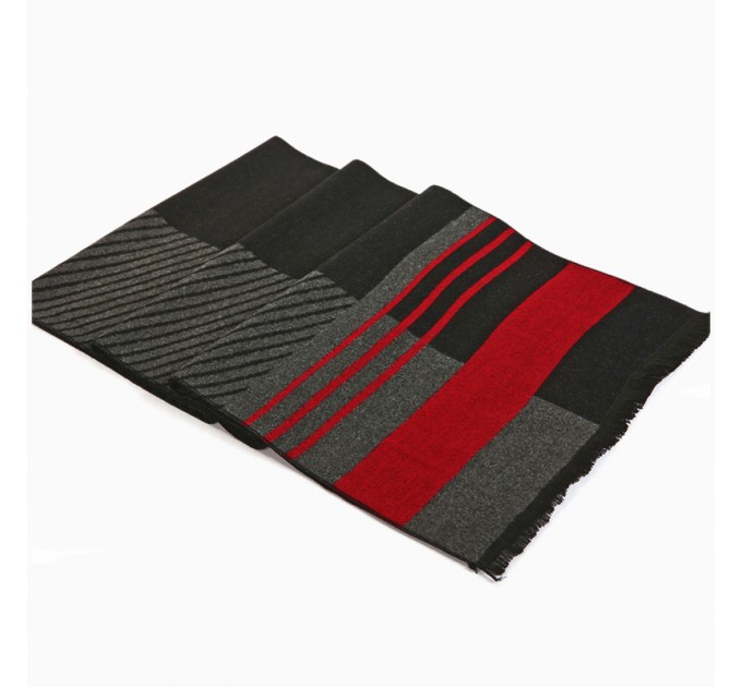 Двосторонній шарф вовняний