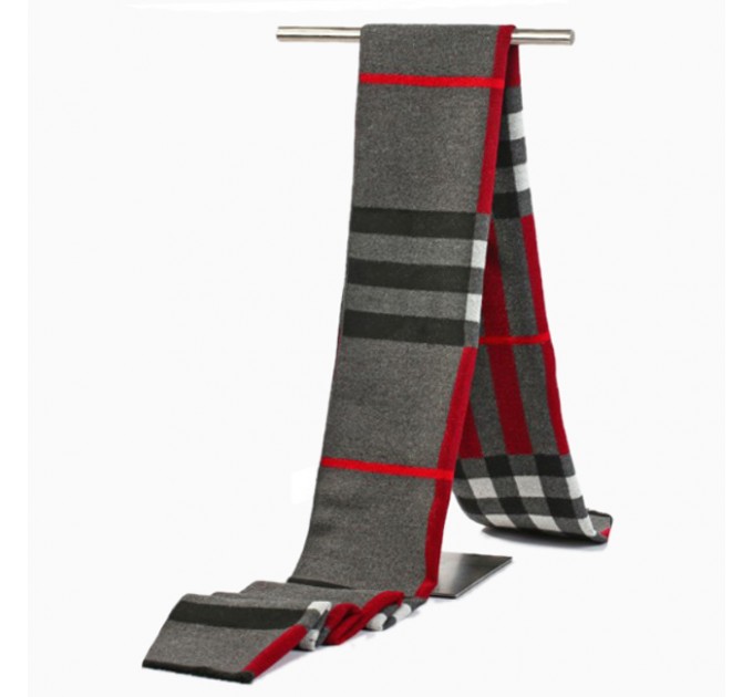 Чоловічий шарф кашеміровий в стилі Burberry