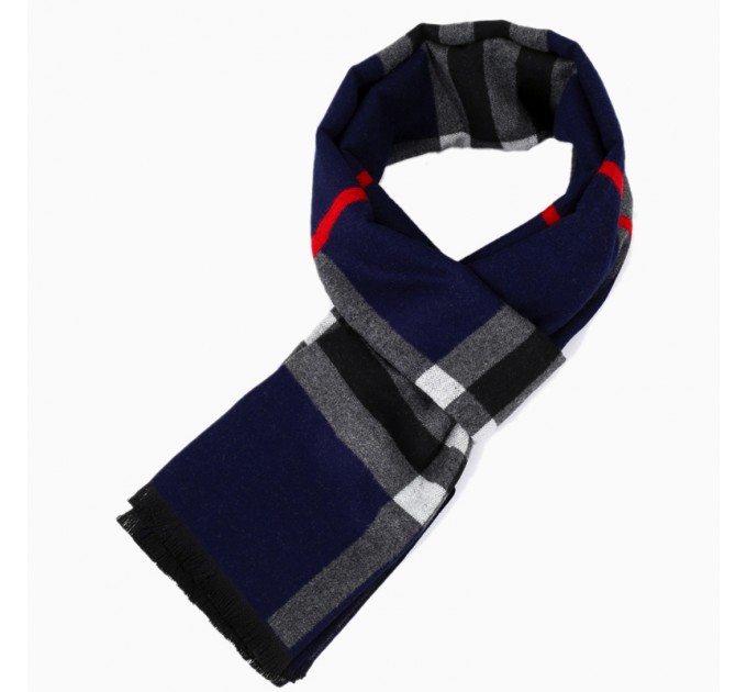 Чоловічий шарф кашеміровий в стилі Burberry