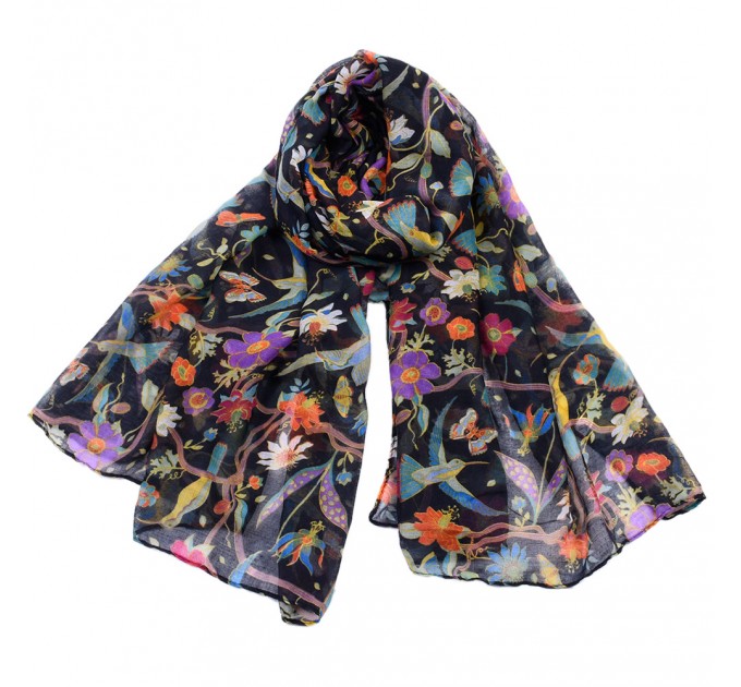  Жіночий шарф колібрі