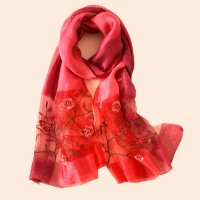 Шарфик шифоновий вишневий Шарфик шифоновий вишневий