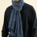 Чоловічий шарф жатка темно-синій