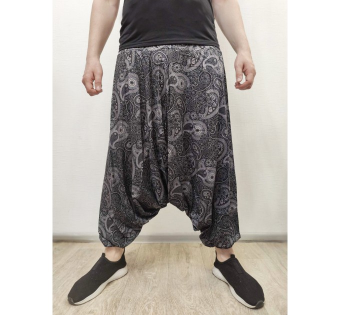 Чоловічі штани султанки чорні оригінальні для йоги