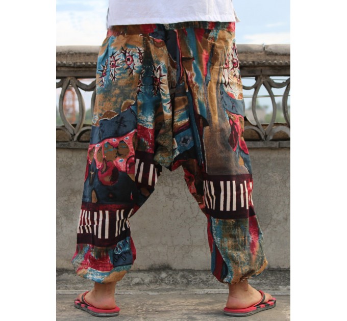 Індійські штани афгані модні чоловічі повсякденні