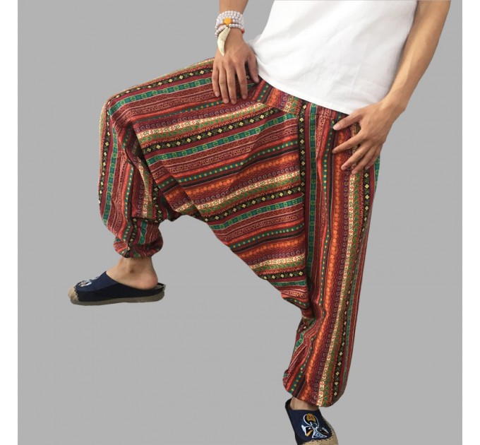 Індійські штани чоловічі для йоги зуави