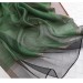 Шифоновий шарф зелений однотонний