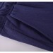 Чоловічі штани вільні лляні сині на резинці XL-3XL